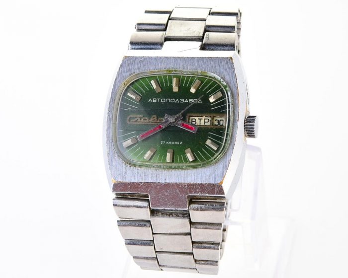 Slava soviet mechanical vintage watch – automatic self winding movement