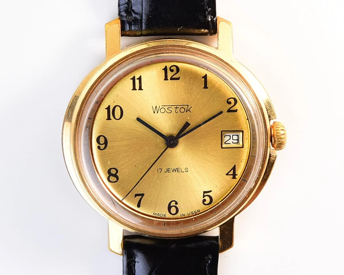 Wostok (Vostok) mechanical gold-plated wrist watch