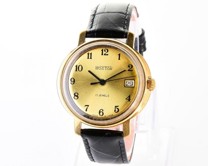 Wostok (Vostok) mechanical gold-plated wrist watch