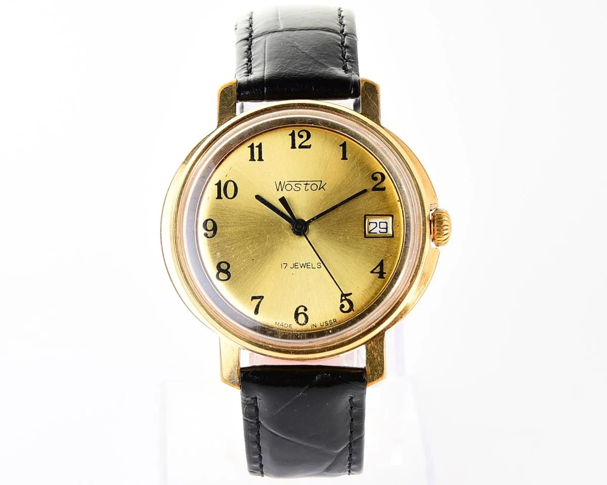 Wostok (Vostok) mechanical gold-plated wrist watch
