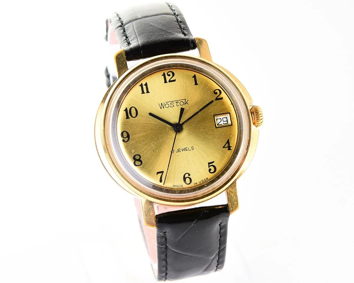 Wostok (Vostok) mechanical gold-plated wrist watch