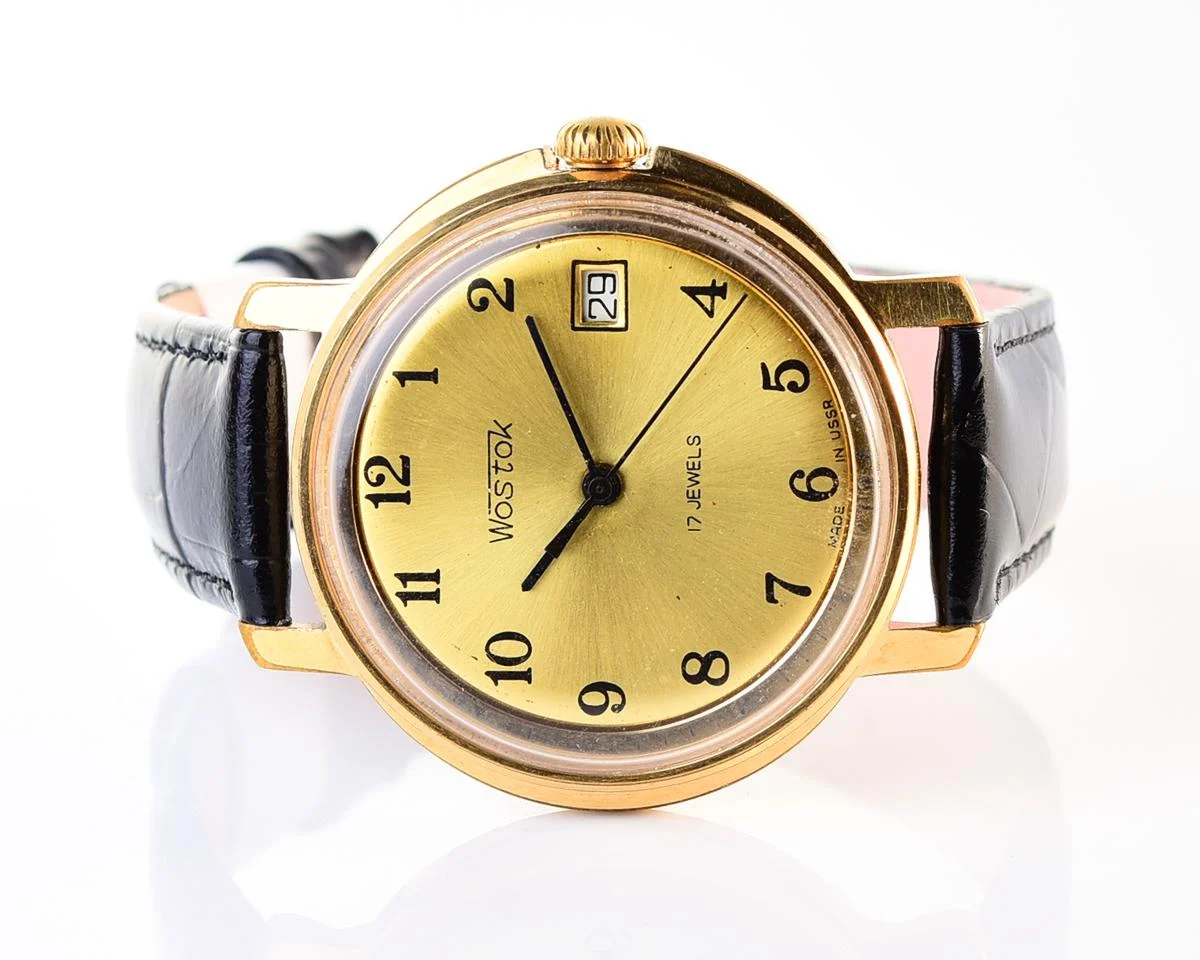 Wostok (Vostok) mechanical gold-plated wrist watch