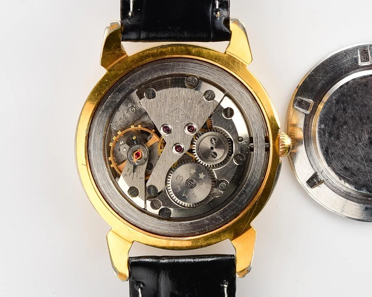 Rare! Beautiful vintage Soviet gold-plated wrist watch from 50s - Kirovskie 1MWF