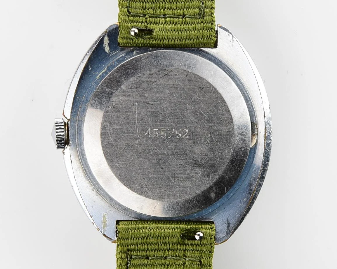 Soviet Raketa military style mechanical wristwatch