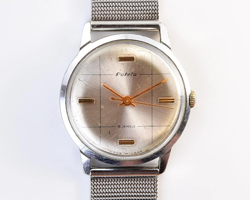 Vintage Raketa Baltica mechanical Soviet wristwatch