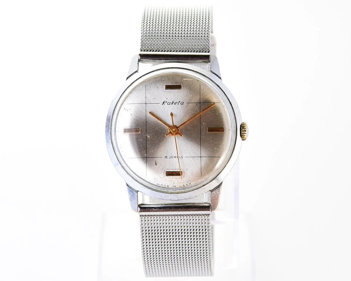 Vintage Raketa Baltica mechanical Soviet wristwatch