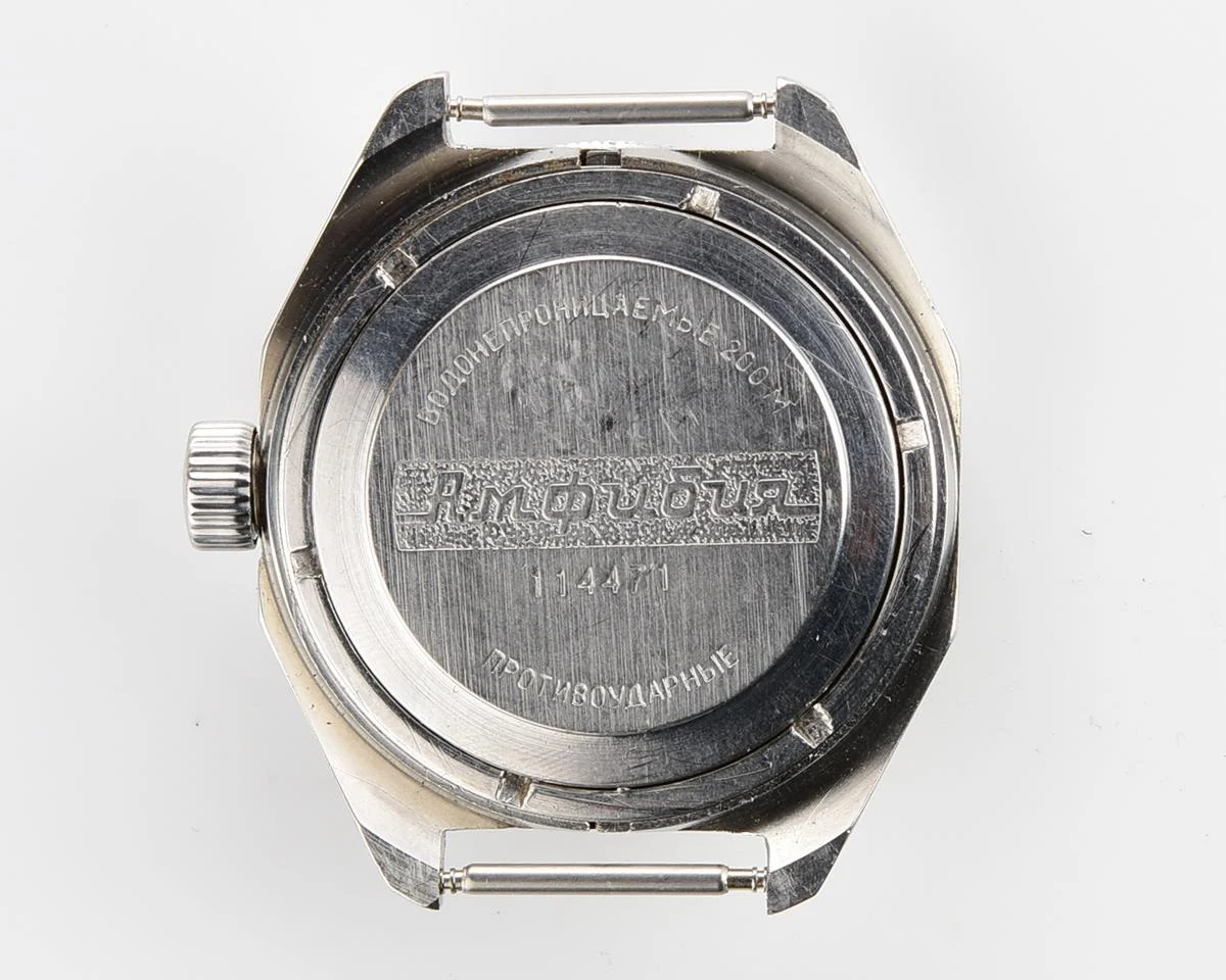 Black Wostok Amphibia mechanical watch