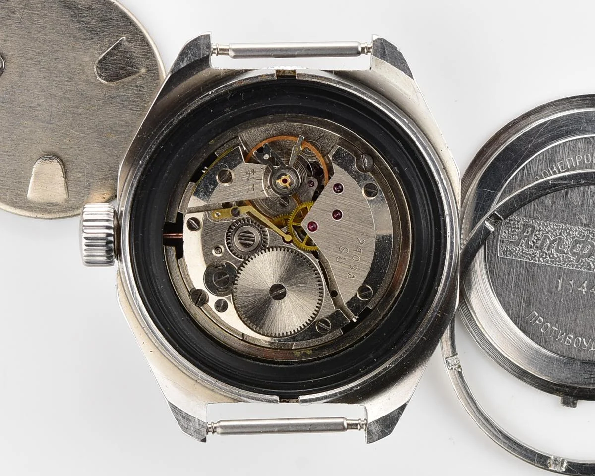 Black Wostok Amphibia mechanical watch