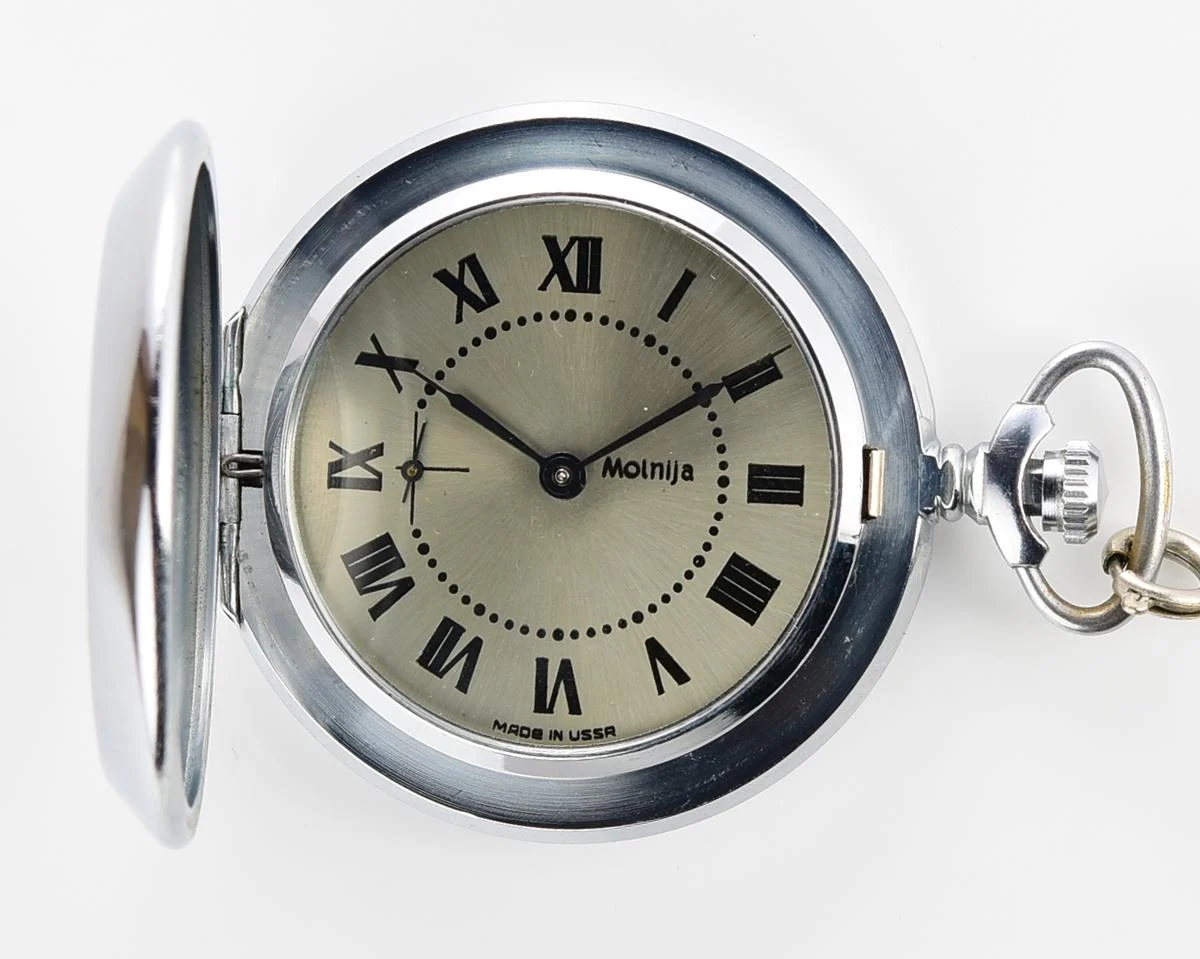 TIME CAPSULE: Molnija pocket watch with grouse bird, New Old Stock (NOS)!