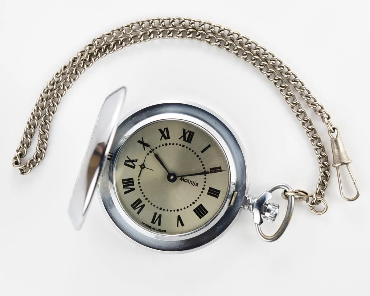 TIME CAPSULE: Molnija pocket watch with grouse bird, New Old Stock (NOS)!