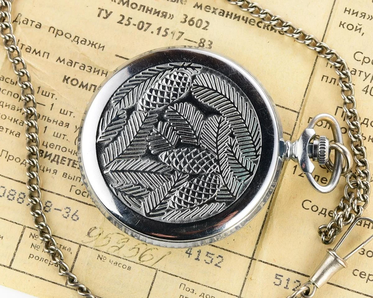 TIME CAPSULE: Molnija pocket watch with grouse bird, New Old Stock (NOS)!