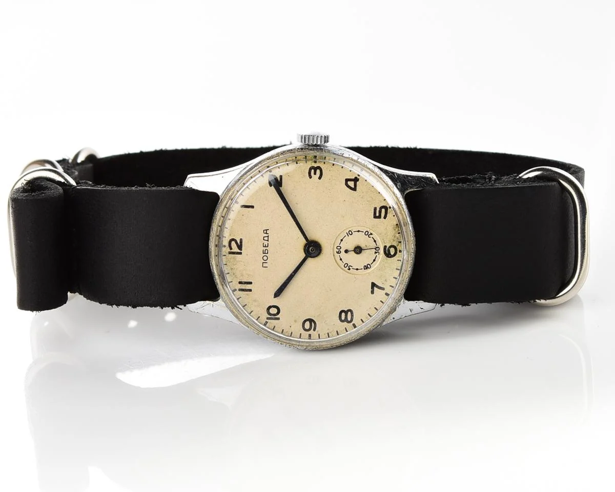 Vintage Soviet mechanical Pobeda wrist watch