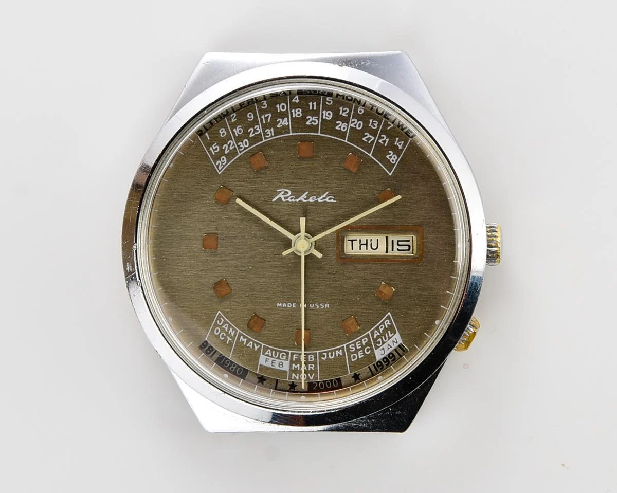 Soviet Raketa perpetual calendar watch