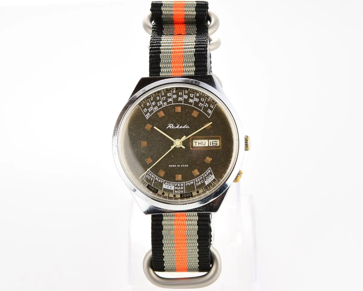 Soviet Raketa perpetual calendar watch