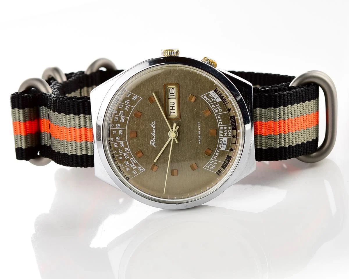 Soviet Raketa perpetual calendar watch