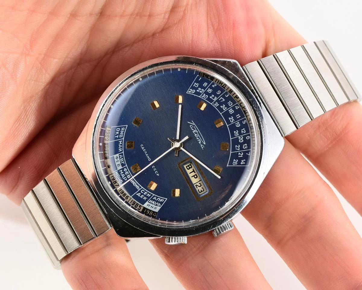 Soviet Raketa perpetual calendar watch