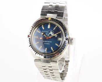 Vostok Amphibia Diver wrist watch (Scuba Dude), with steel bracelet