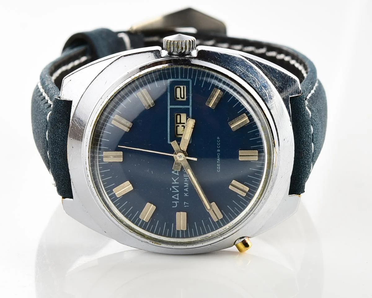 Chaika Soviet mechanical wristwatch