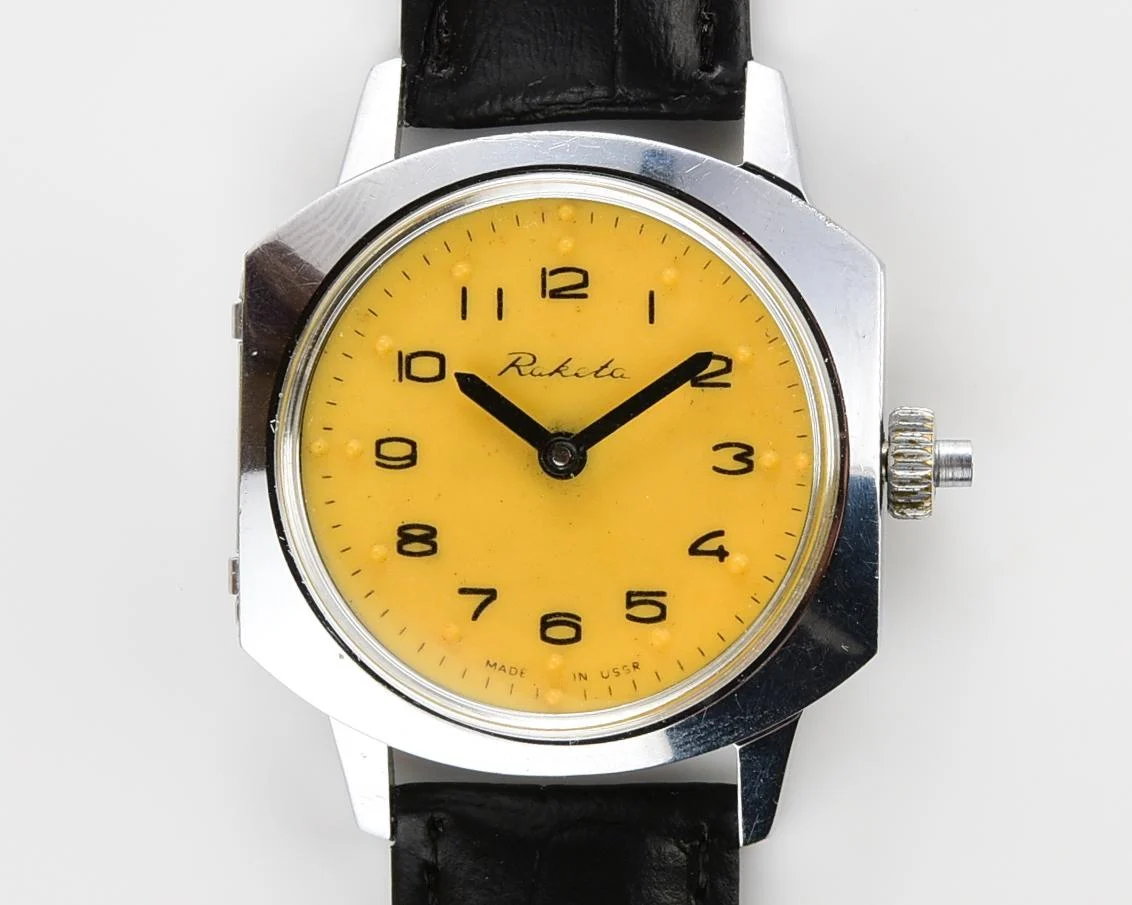 Raketa with Braille dial (for visually impaired)