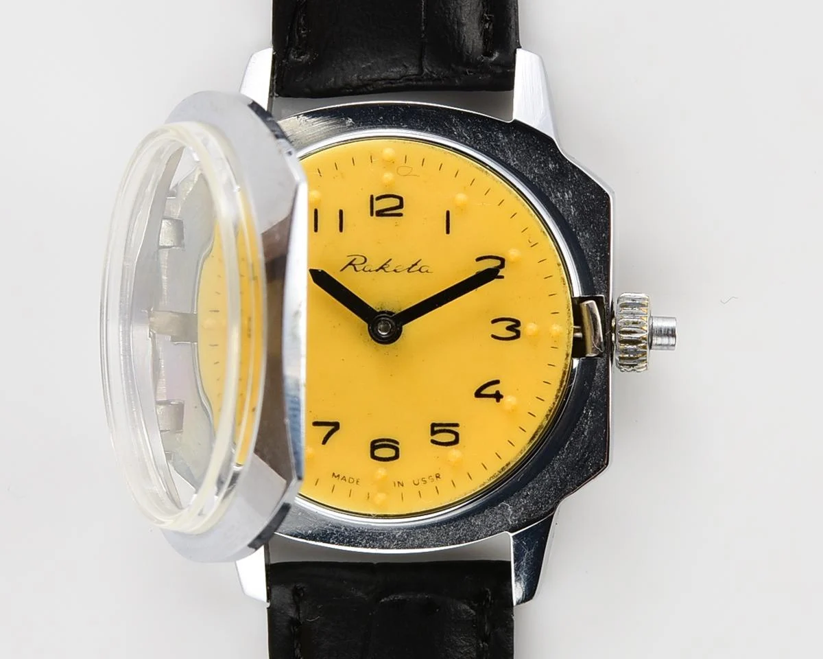 Raketa with Braille dial (for visually impaired)