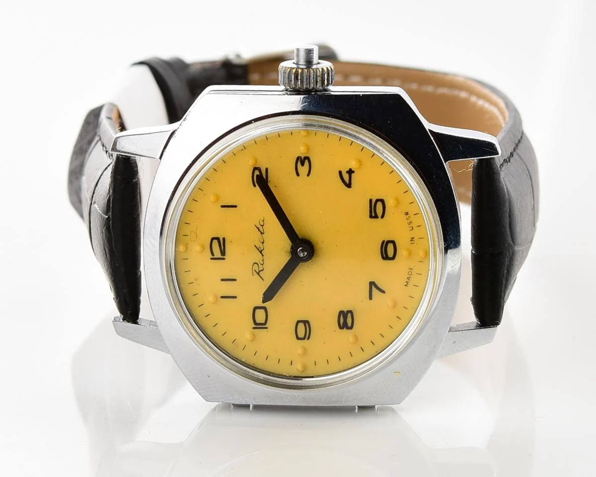 Raketa with Braille dial (for visually impaired)