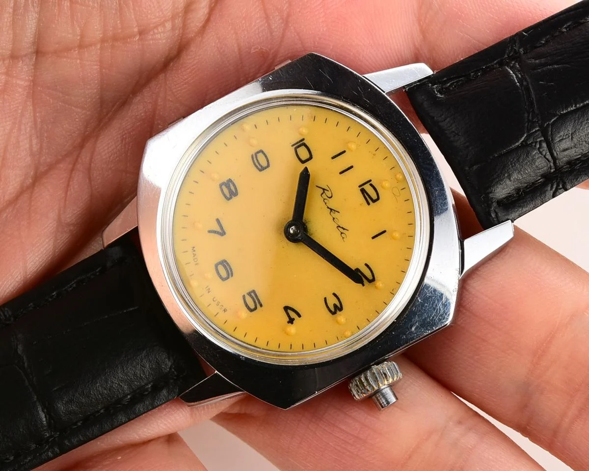 Raketa with Braille dial (for visually impaired)
