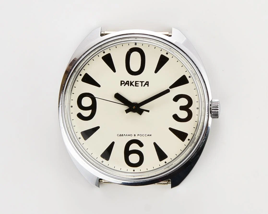 Soviet vintage mechanical watch Raketa “big zero”, excellent condition!