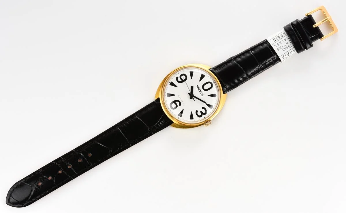 Soviet mechanical gold-plated Raketa watch "big zero"