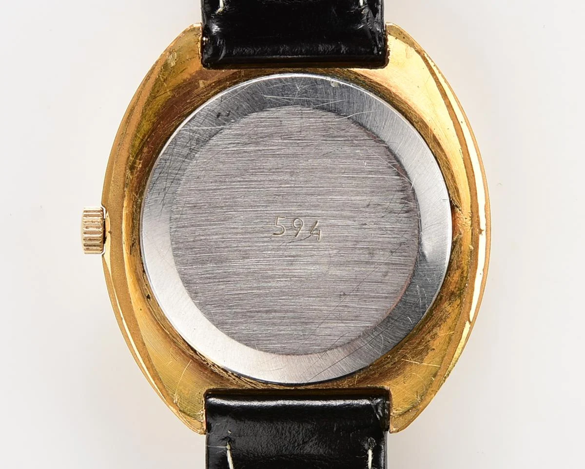 Soviet mechanical gold-plated Raketa watch "big zero"