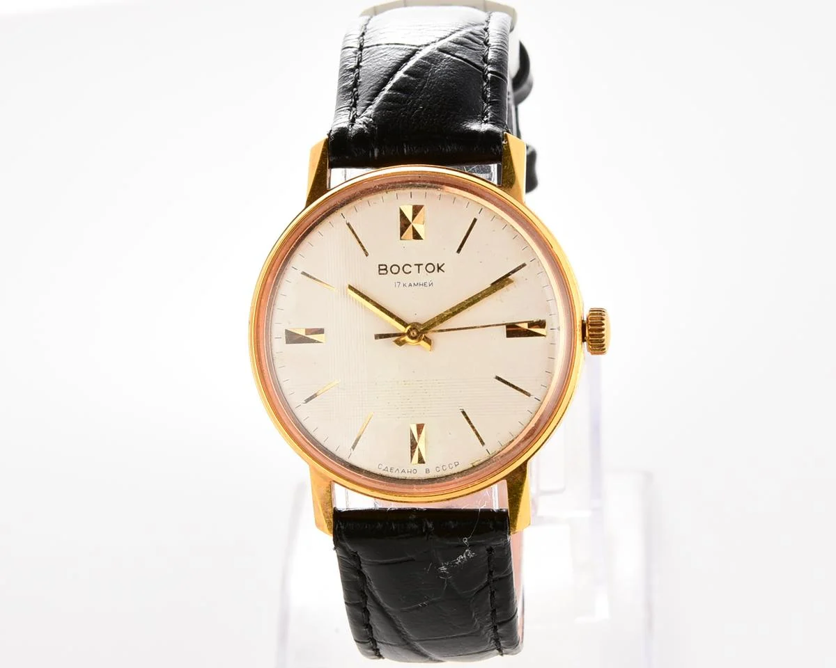 Excellent condition Wostok (Vostok) mechanical gold-plated wrist watch