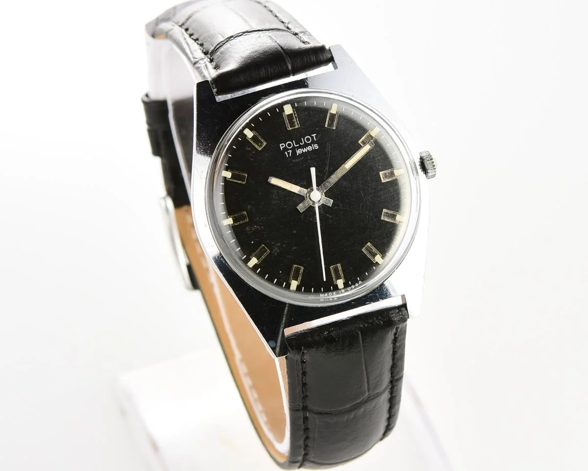 Soviet Poljot vintage mechanical wristwatch