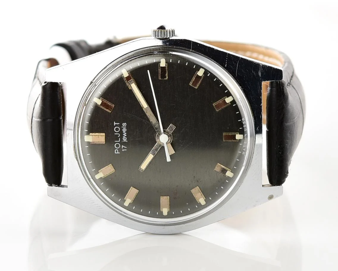 Soviet Poljot vintage mechanical wristwatch