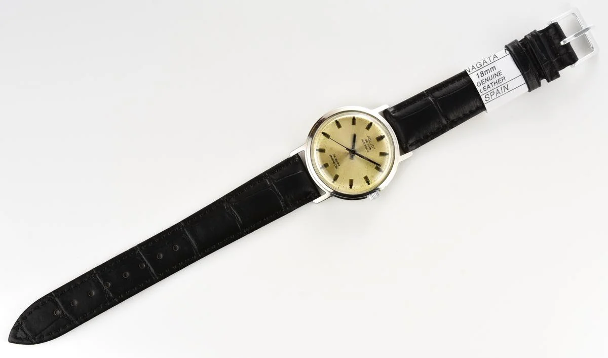 Soviet vintage Poljot De Luxe mechanical watch with self winding automatic movement