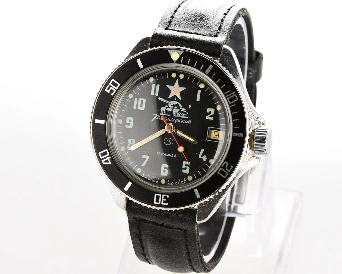 Vostok Komandirskie Tank mechanical watch limited series – “Zakaz MO CCCP”