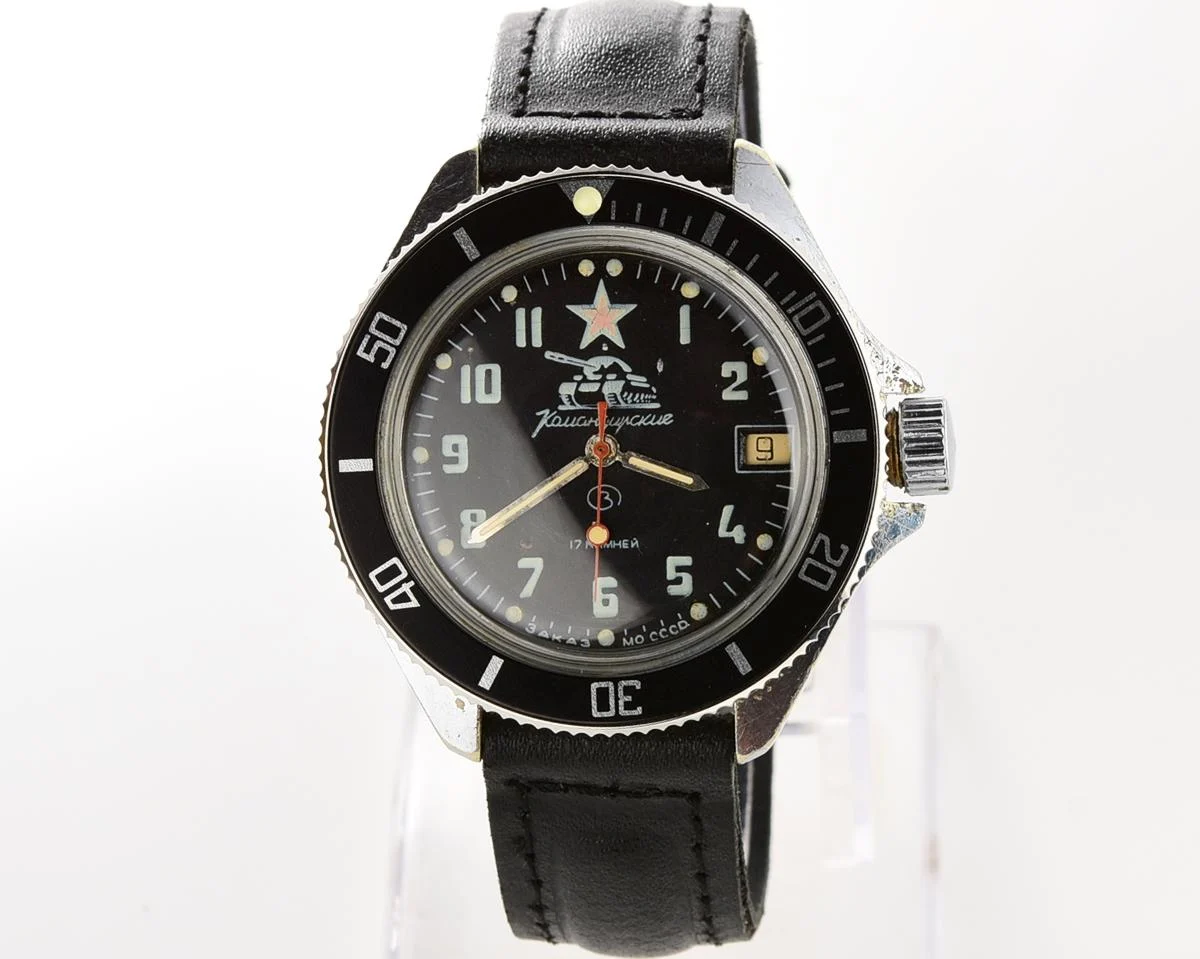 Vostok Komandirskie Tank mechanical watch limited series – “Zakaz MO CCCP”