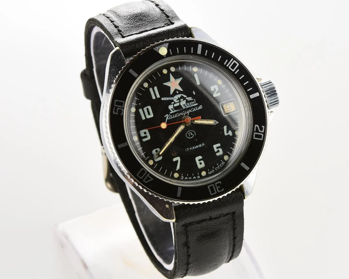 Vostok Komandirskie Tank mechanical watch limited series – “Zakaz MO CCCP”