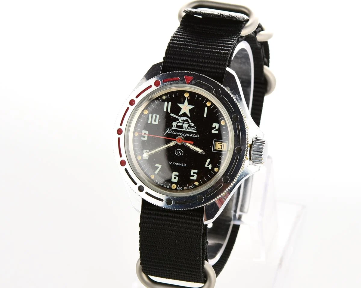 Vostok Komandirskie Tank mechanical watch limited series – “Zakaz MO CCCP”