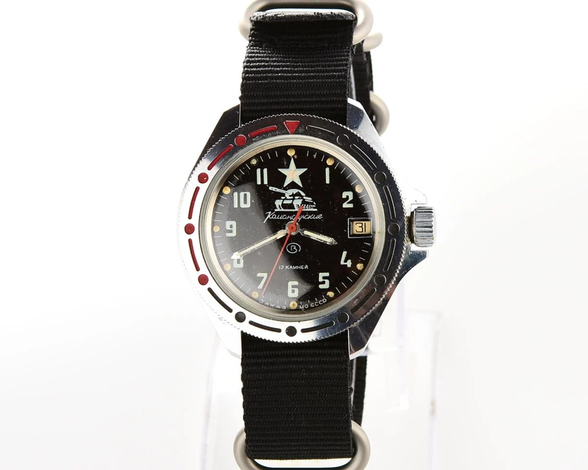 Vostok Komandirskie Tank mechanical watch limited series – “Zakaz MO CCCP”