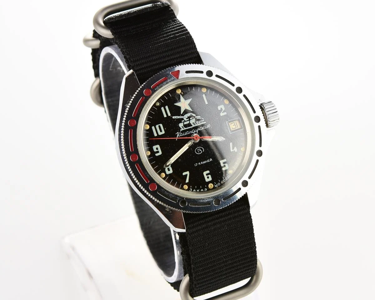 Vostok Komandirskie Tank mechanical watch limited series – “Zakaz MO CCCP”