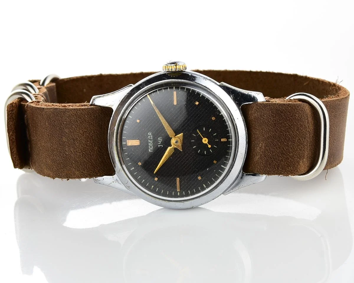 Vintage Soviet mechanical Pobeda wrist watch