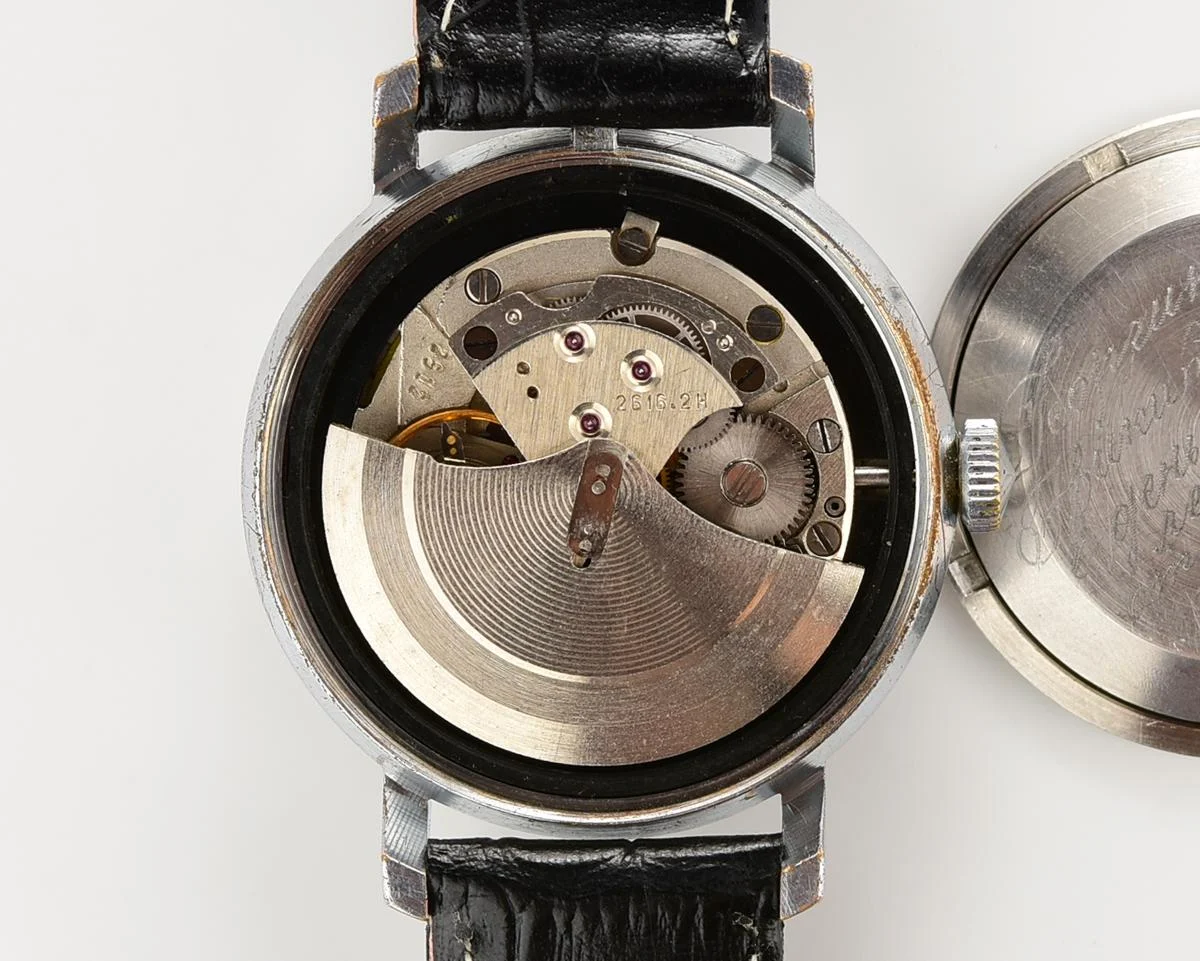 Soviet Poljot mechanical wrist watch with automatic self winding movement