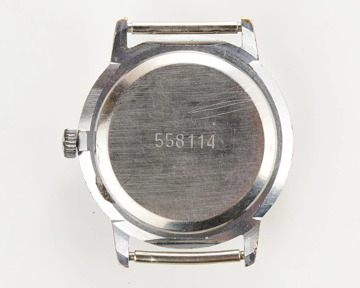 Soviet Raketa elegant vintage mechanical watch with genuine leather NATO strap