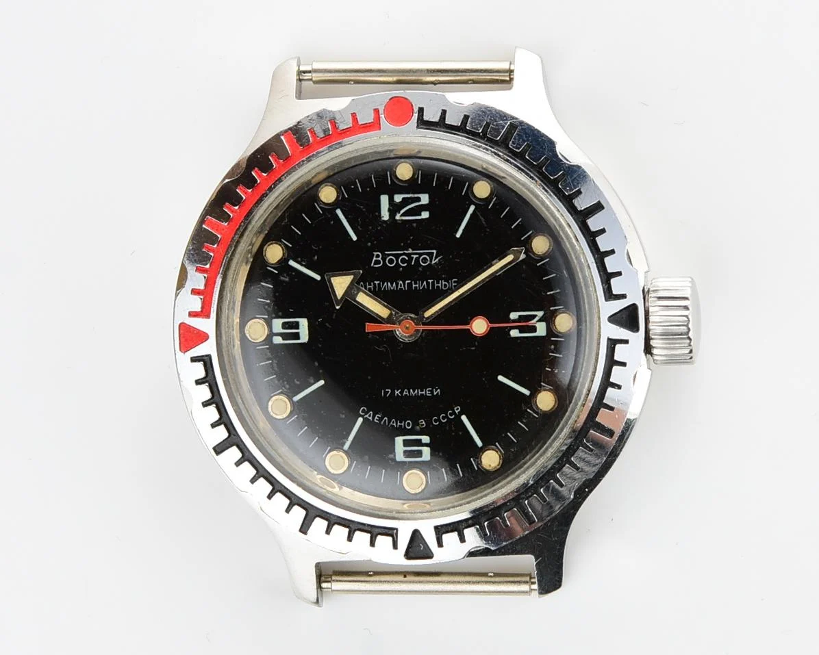 Soviet Vostok Amphibia mechanical wristwatch