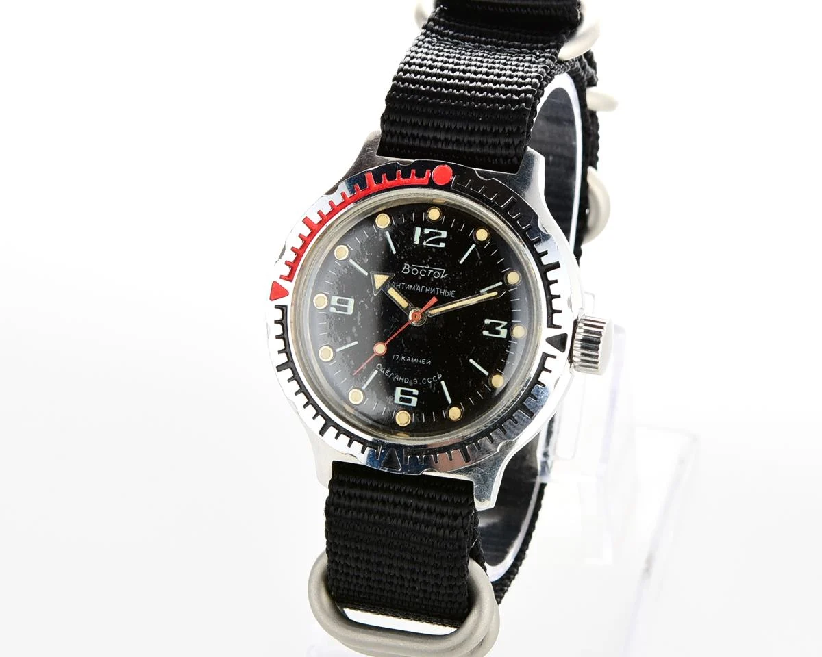 Soviet Vostok Amphibia mechanical wristwatch