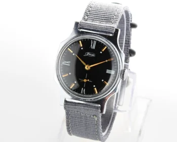 ZiM Soviet mechanical watch with unusual maroon dial