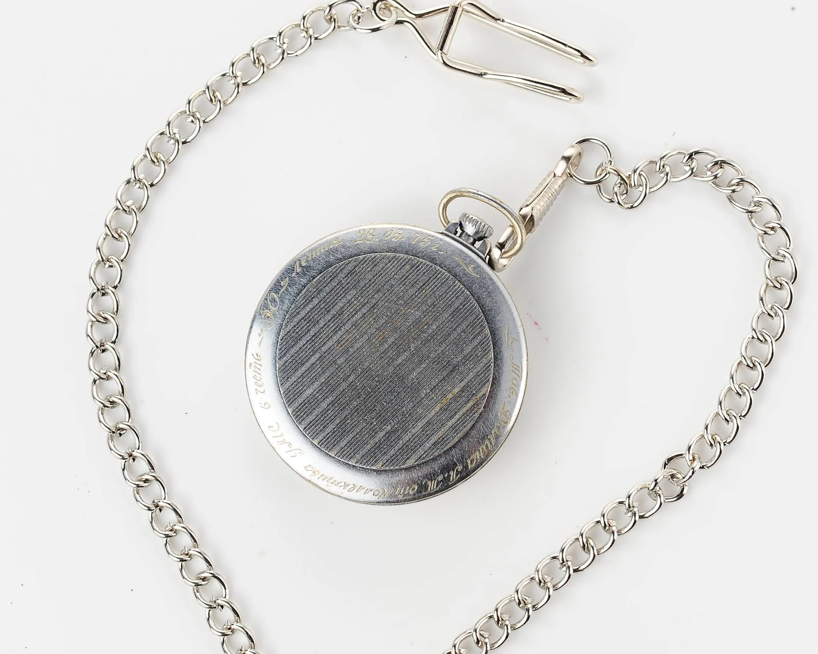 Molnija open face vintage Soviet pocket watch