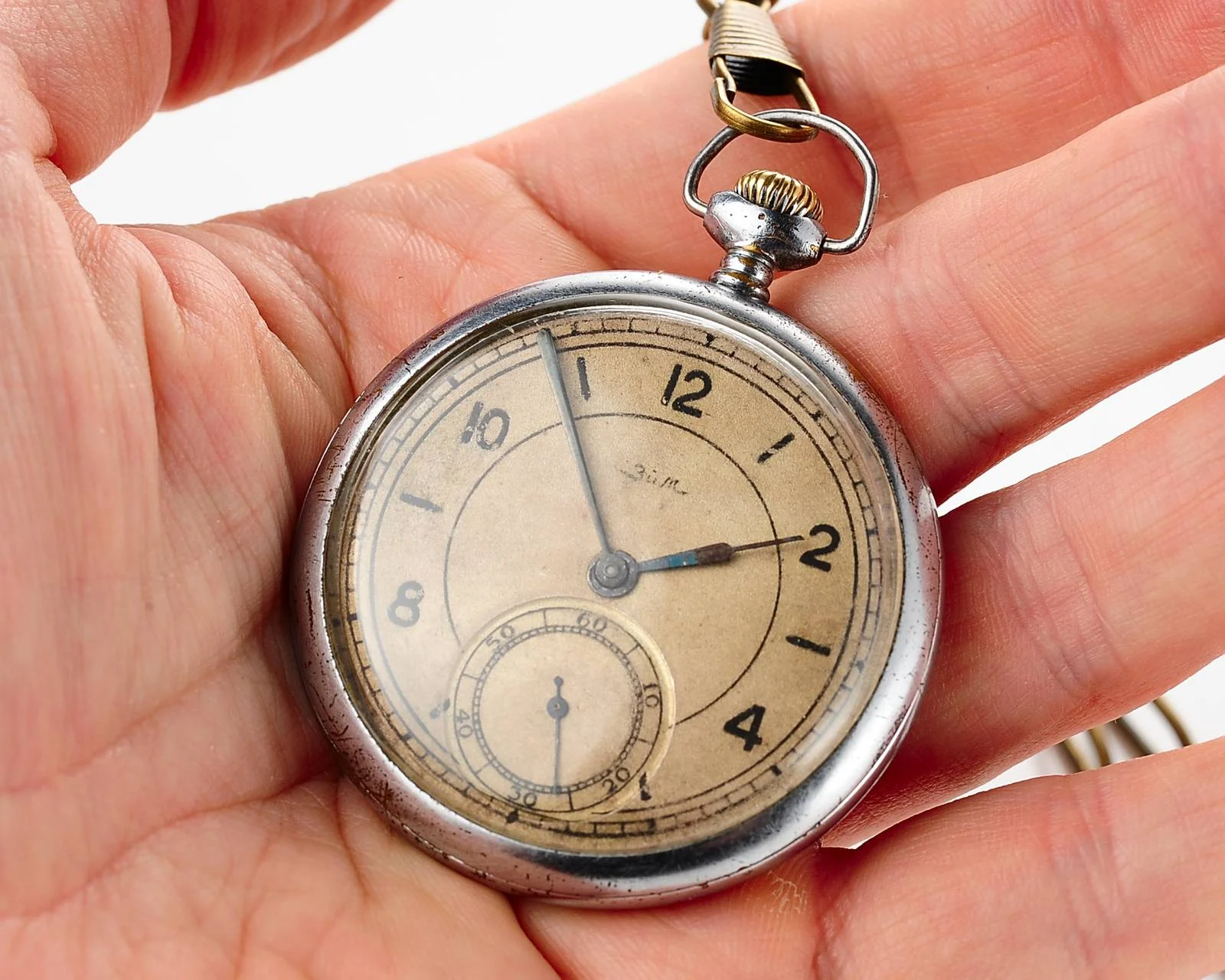 Pocket Soviet ZiM - hefty mechanical watch from 1940s