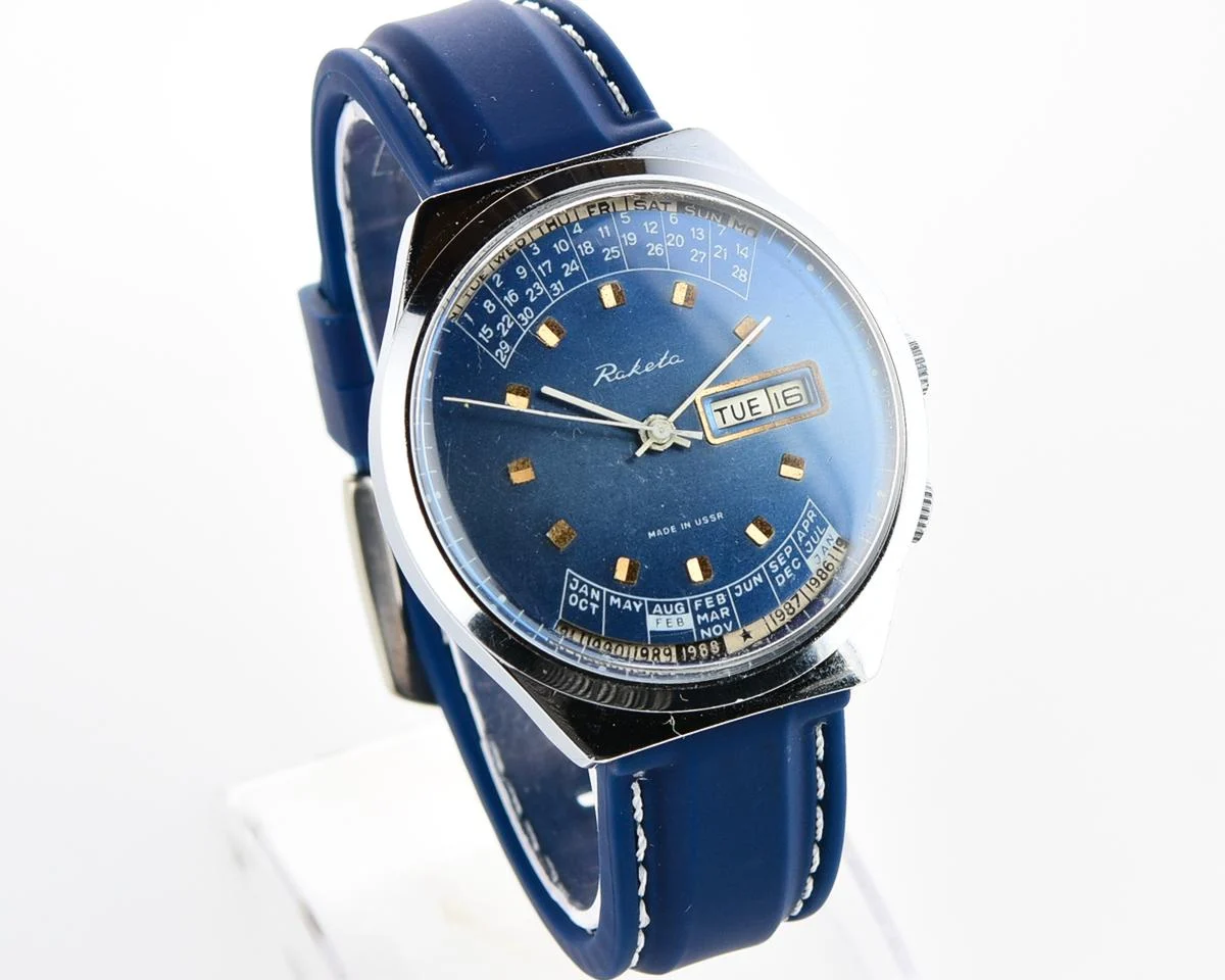 Soviet Raketa perpetual calendar watch