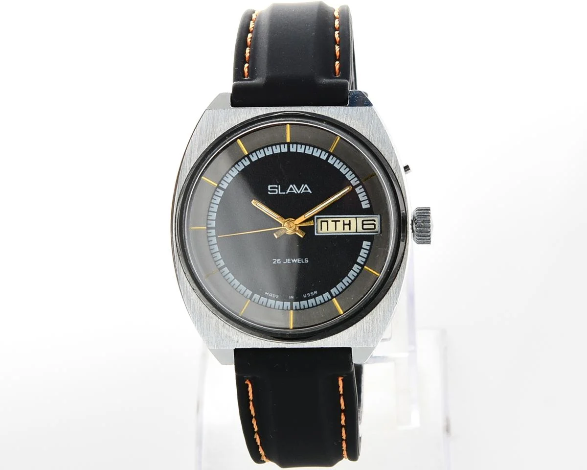 Slava Soviet mechanical vintage watch