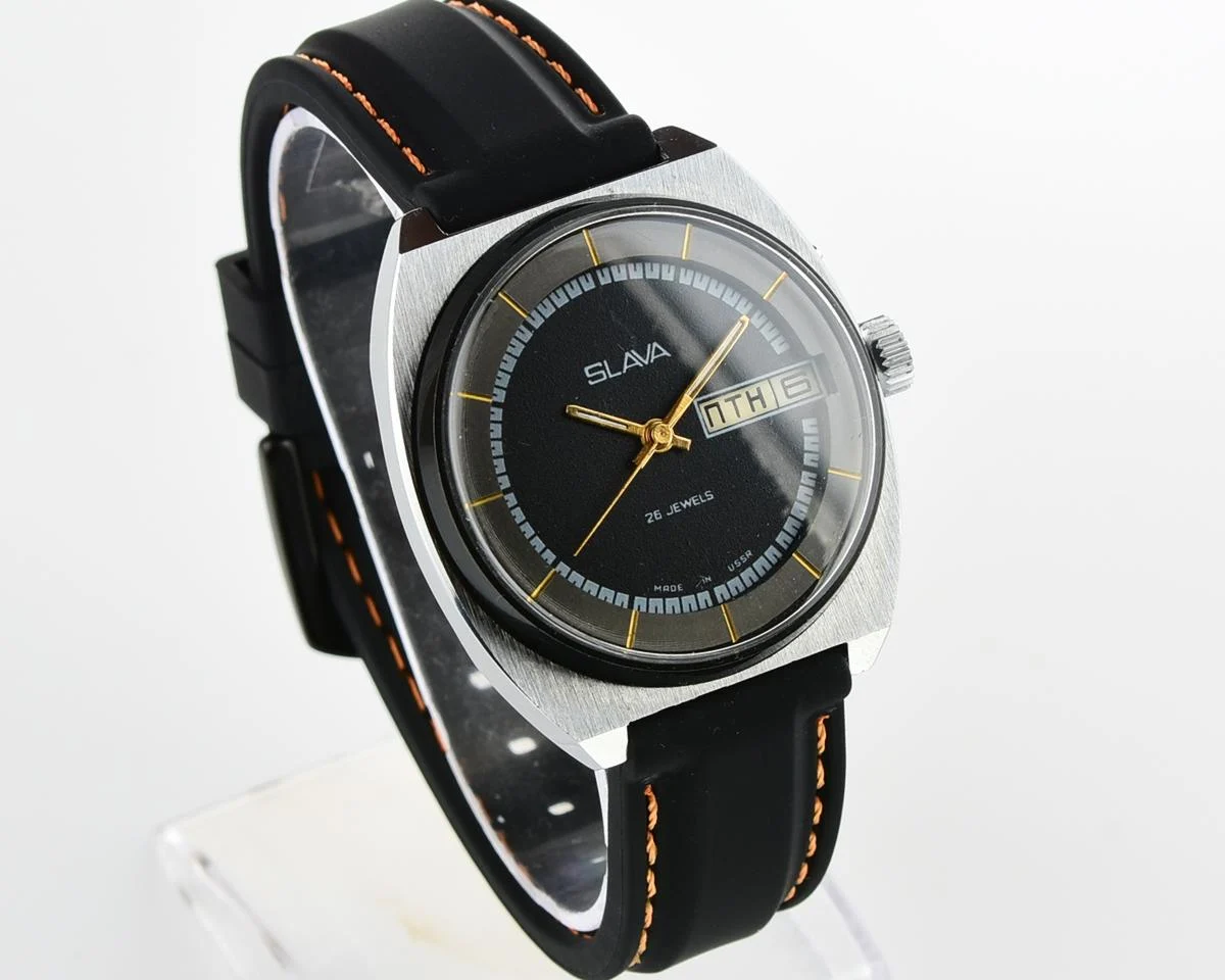 Slava Soviet mechanical vintage watch